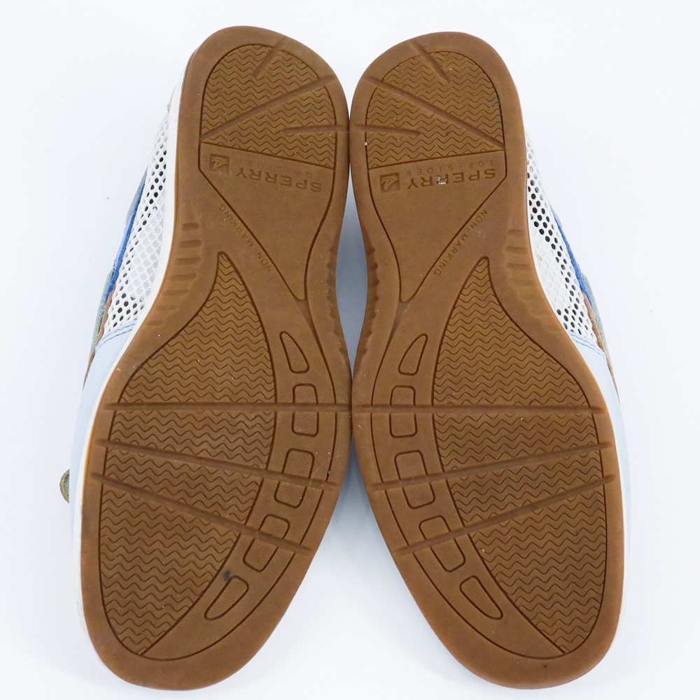 Sperry‎ Top-Sider Womens 9M Blue Tan Mesh Leather Boat Shoes 9244302 - Picture 8 of 12